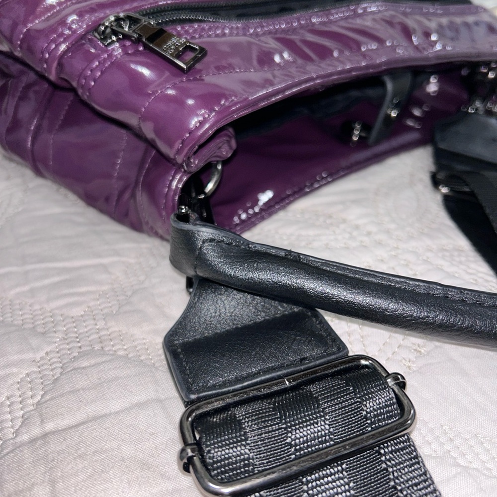 THINK ROYLN Purple Quilted Crossbody Bag - Picture 8 of 9